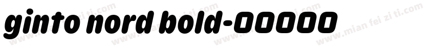 ginto nord bold字体转换
